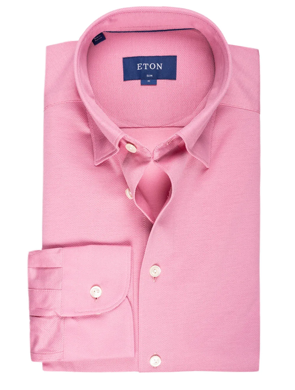 Slim Fit Jersey Casual Shirt Pink