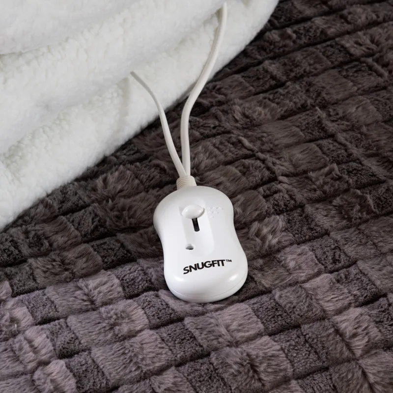 Snugfit Electric Blanket - Sherpa Fleece with Elasticated Straps