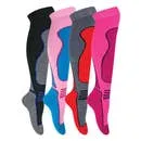 Sock Snob Adult Ski Socks - Size 4 to 7 Performax Women's Long Knee High Wool Blend