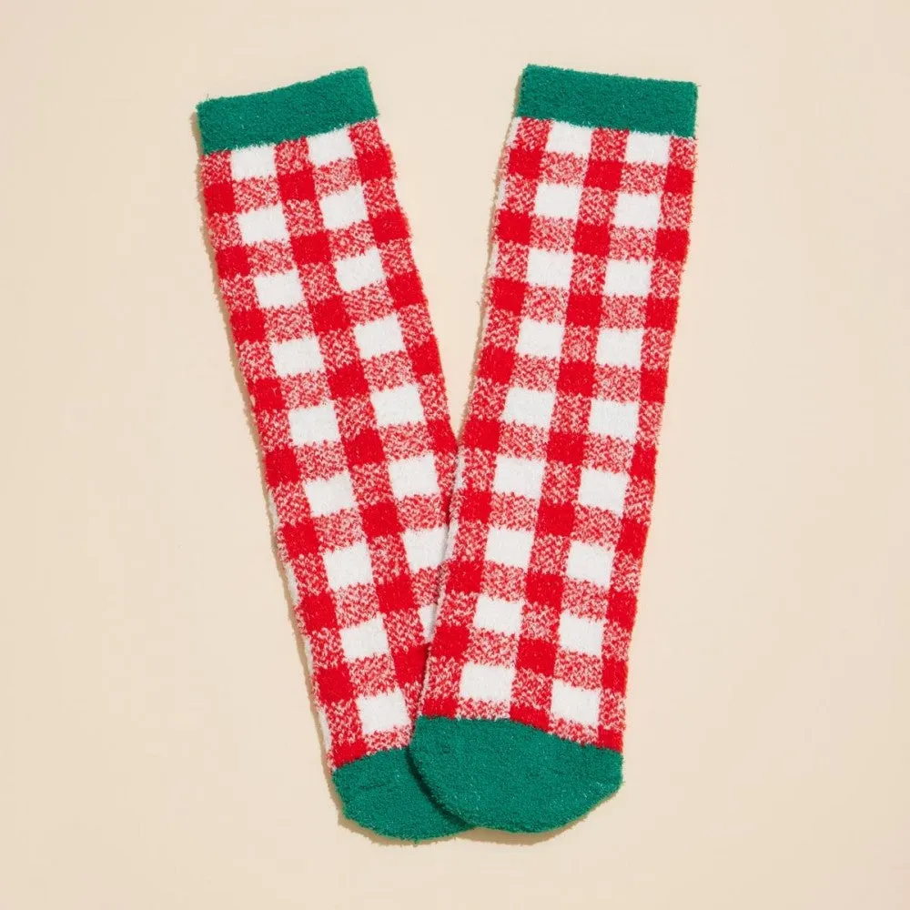 Soft Knit Christmas Socks Gift Set of 4 - Classic Christmas