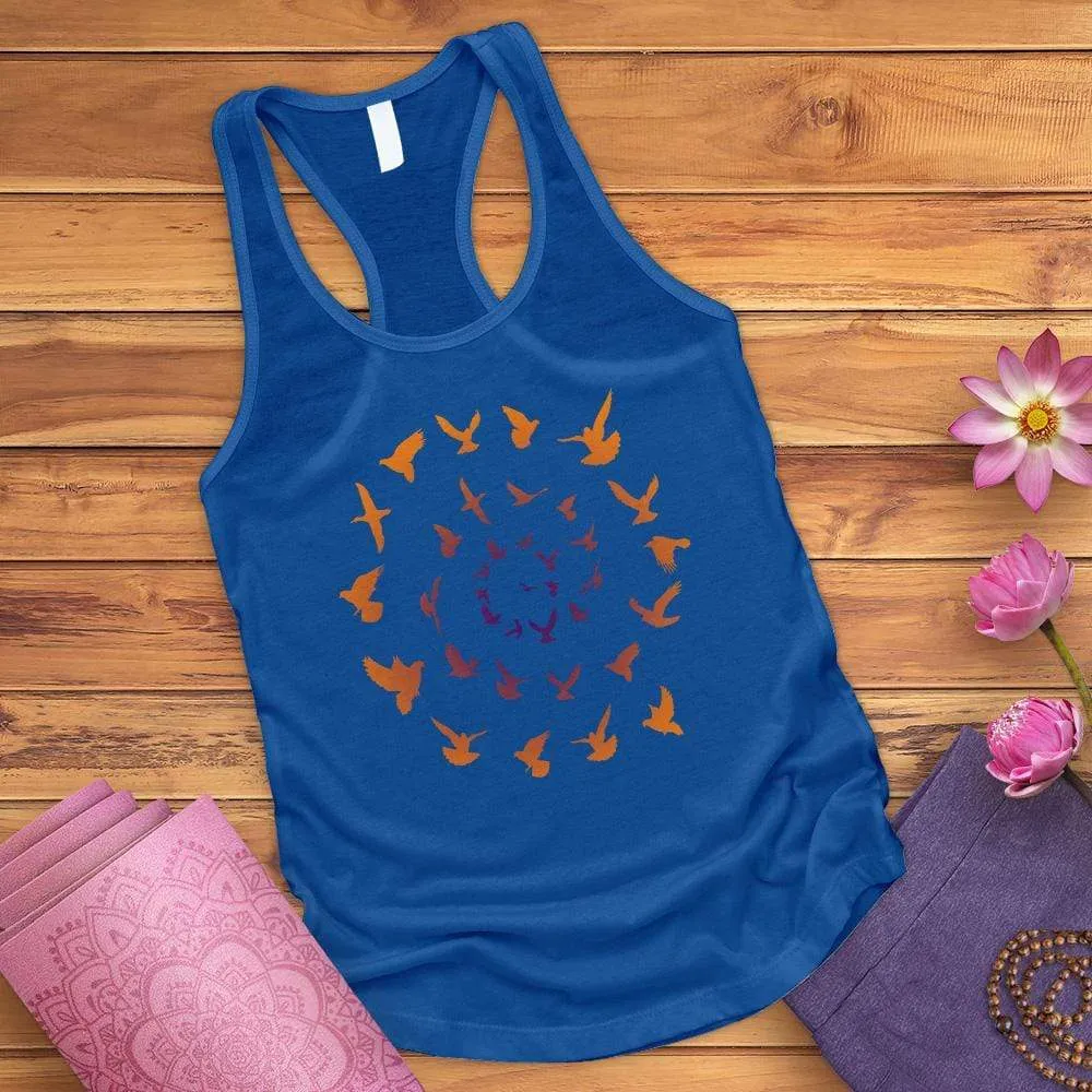 Spiral Birds Tank Top