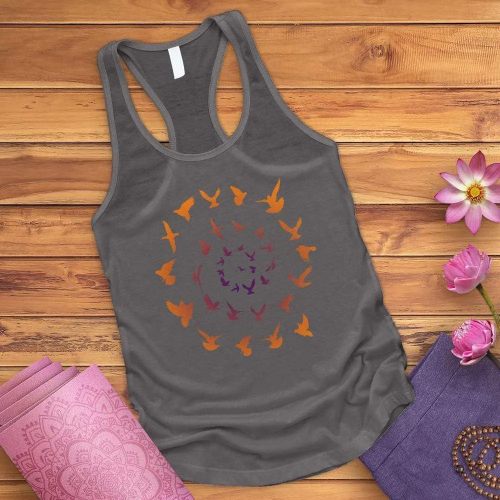 Spiral Birds Tank Top