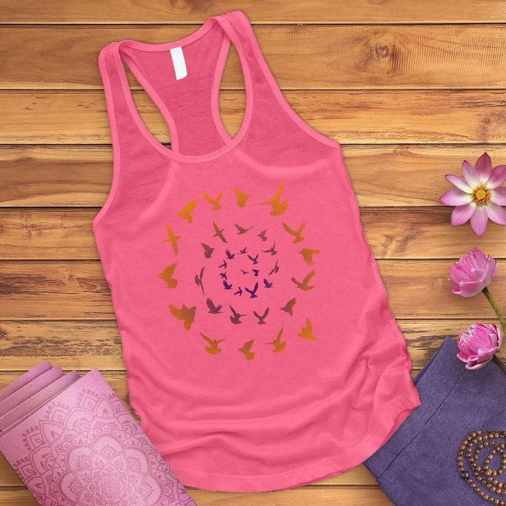 Spiral Birds Tank Top