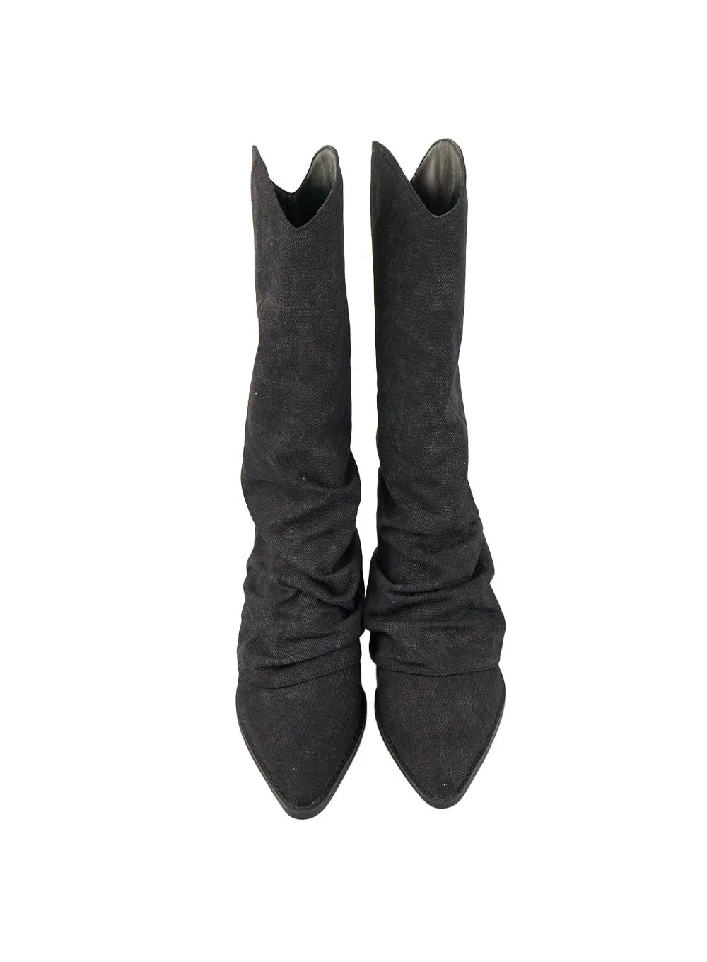 Suede Western Heel Boots CS403