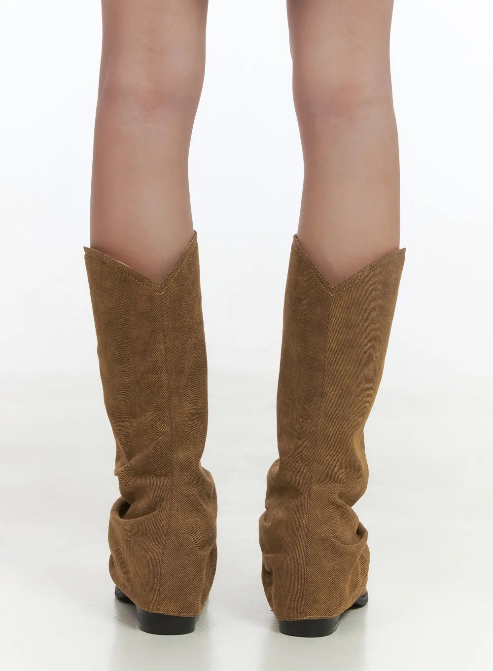 Suede Western Heel Boots CS403