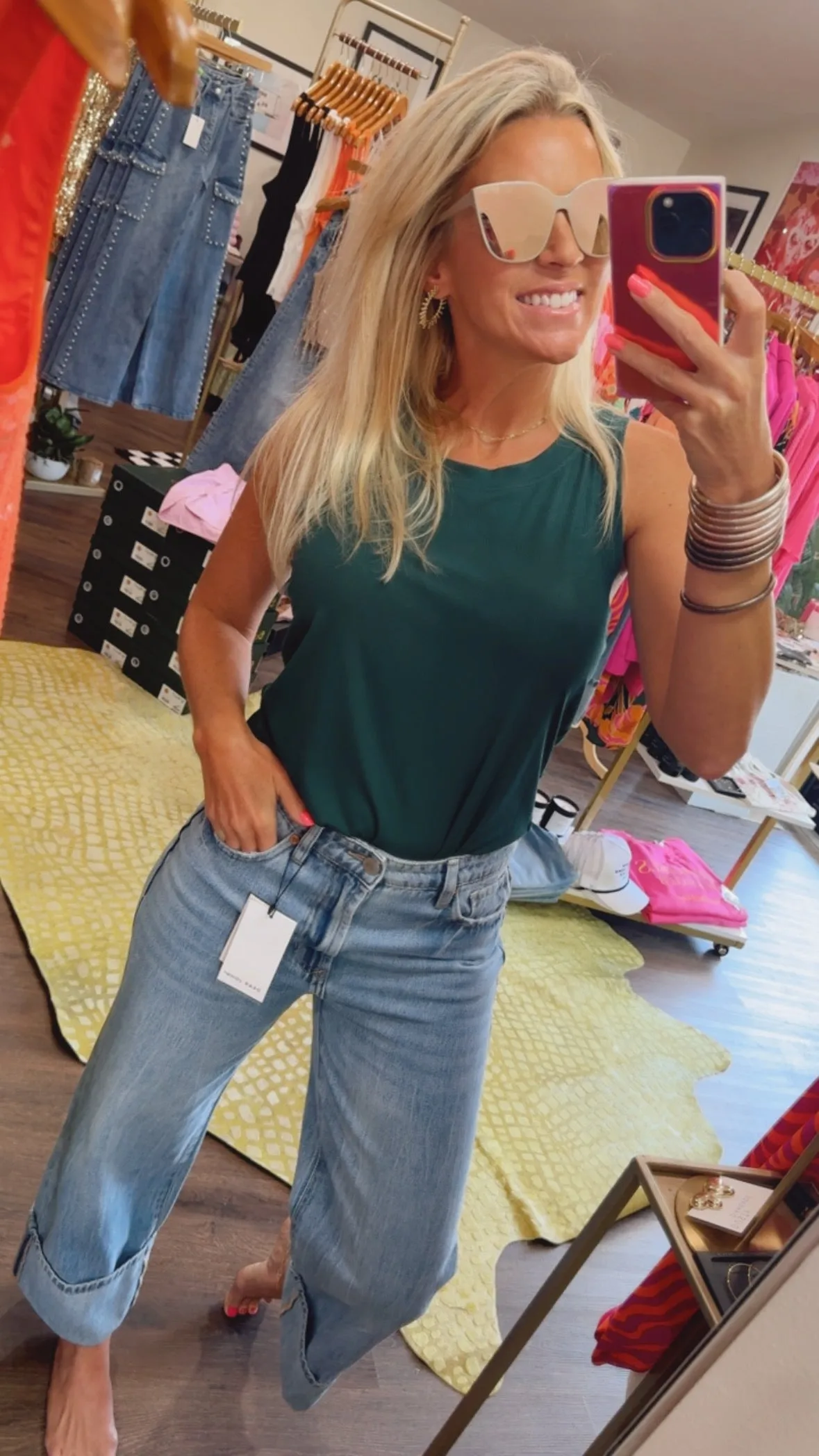 The Cleo Top in Emerald from Another Love