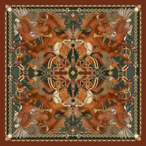 The Equestrian Silk Scarf | 90x90cm