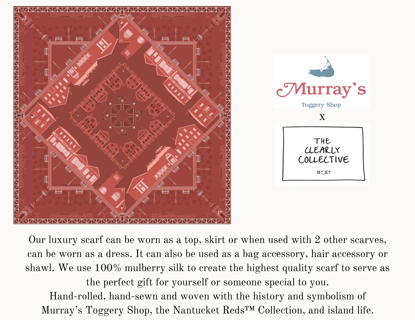 The Nantucket Red Scarf - Designed By The Cleary Collective