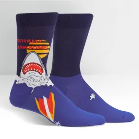 Totally Jawsome Men's Crew Socks