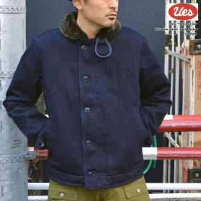 UES "915D-IDSH" SHORT LENGTH INDIGO TRICOTINE DECK JACKET