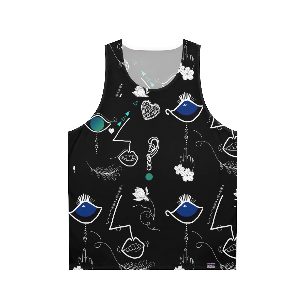 Unisex Tank Top (AOP) FACE DOODLES 4 U