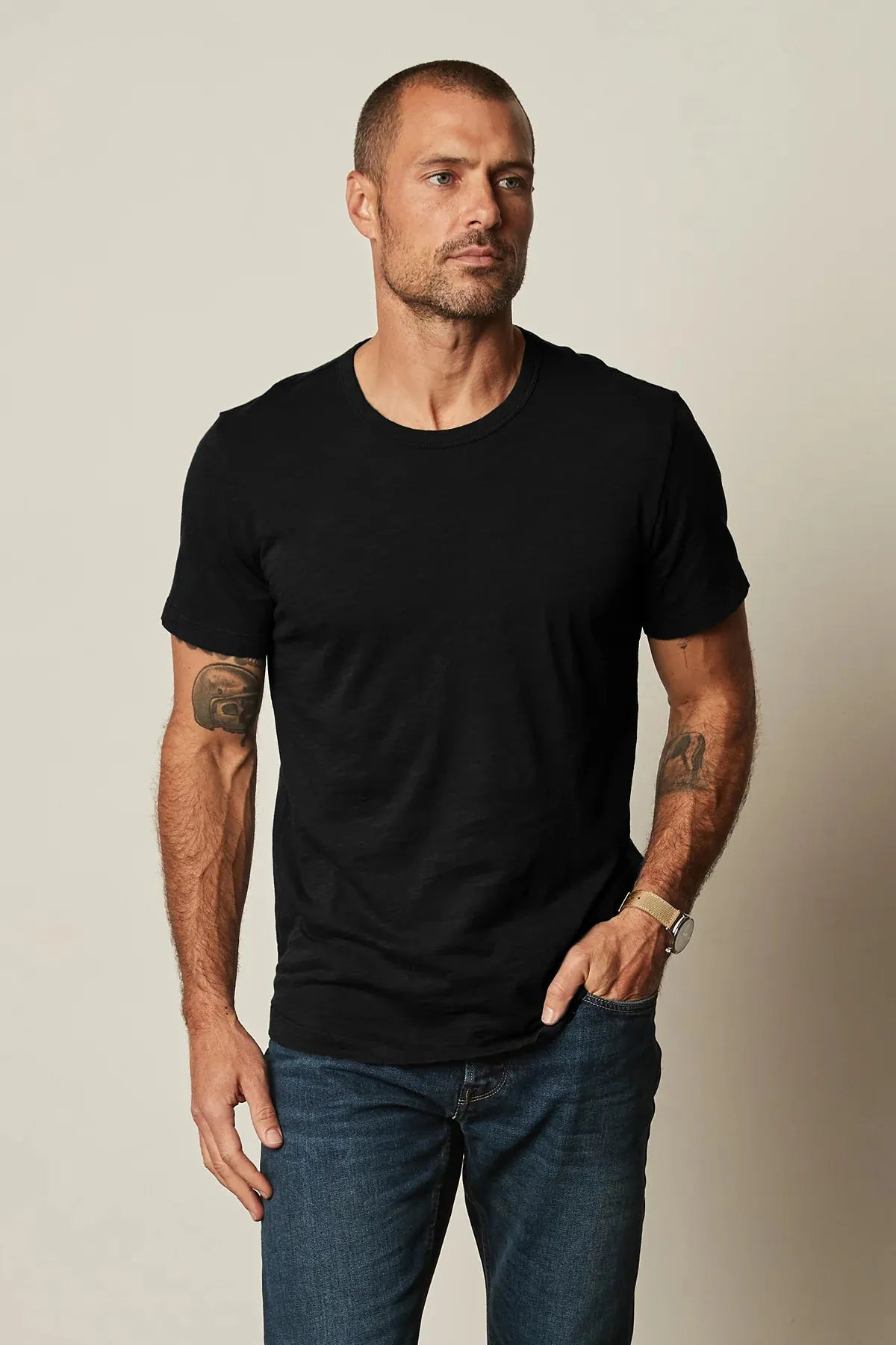 Velvet Amaro Crew Tee Black