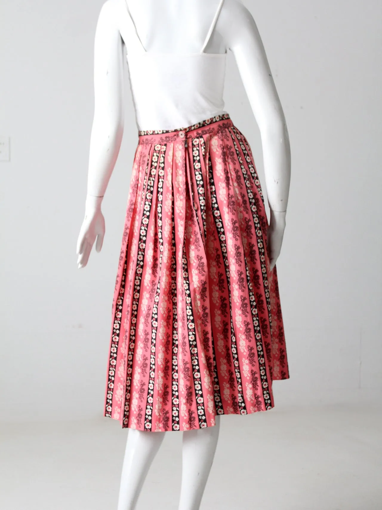 vintage 60s floral skirt by Gale of St Louis