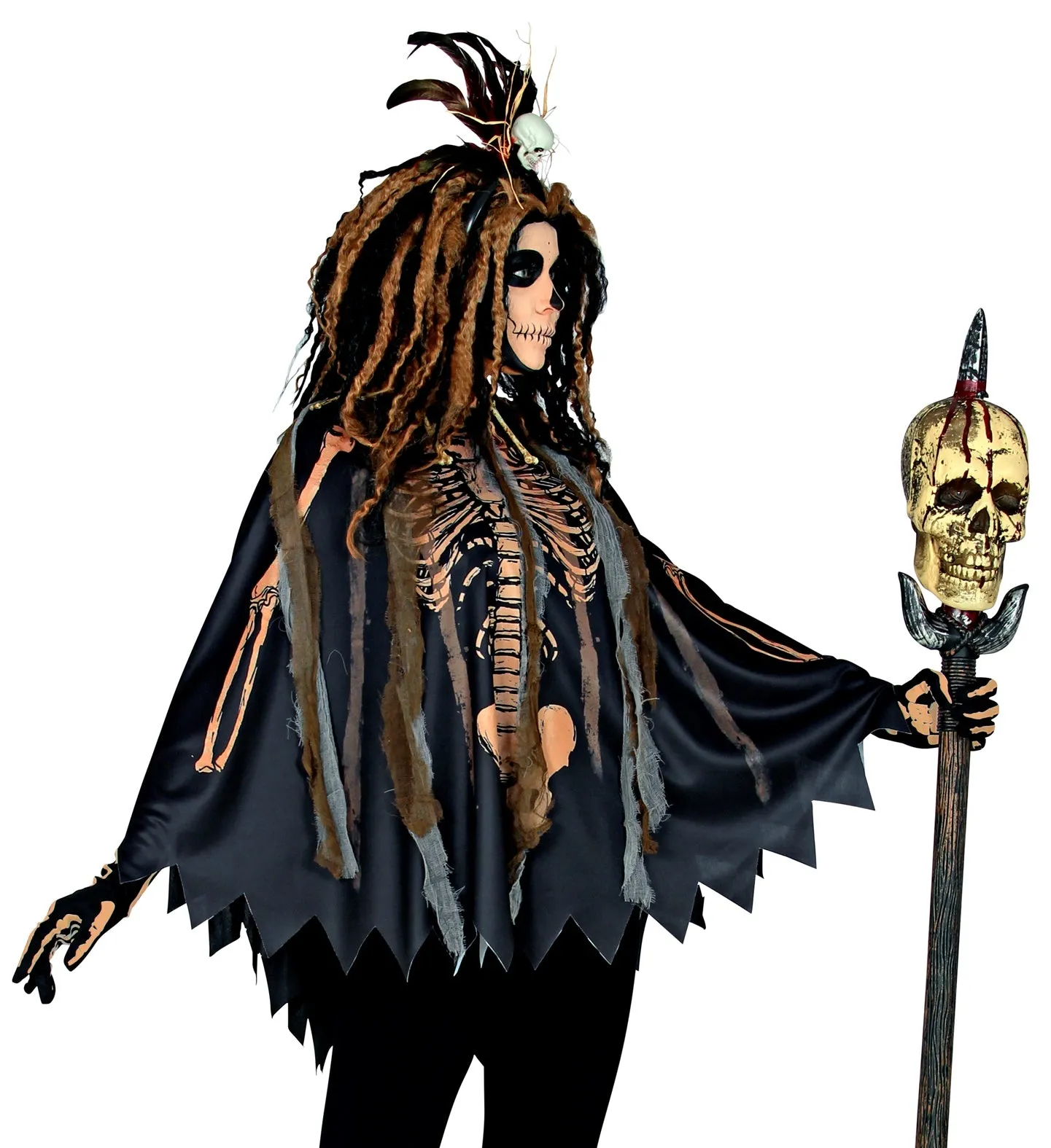 Voodoo Priest Poncho Costume