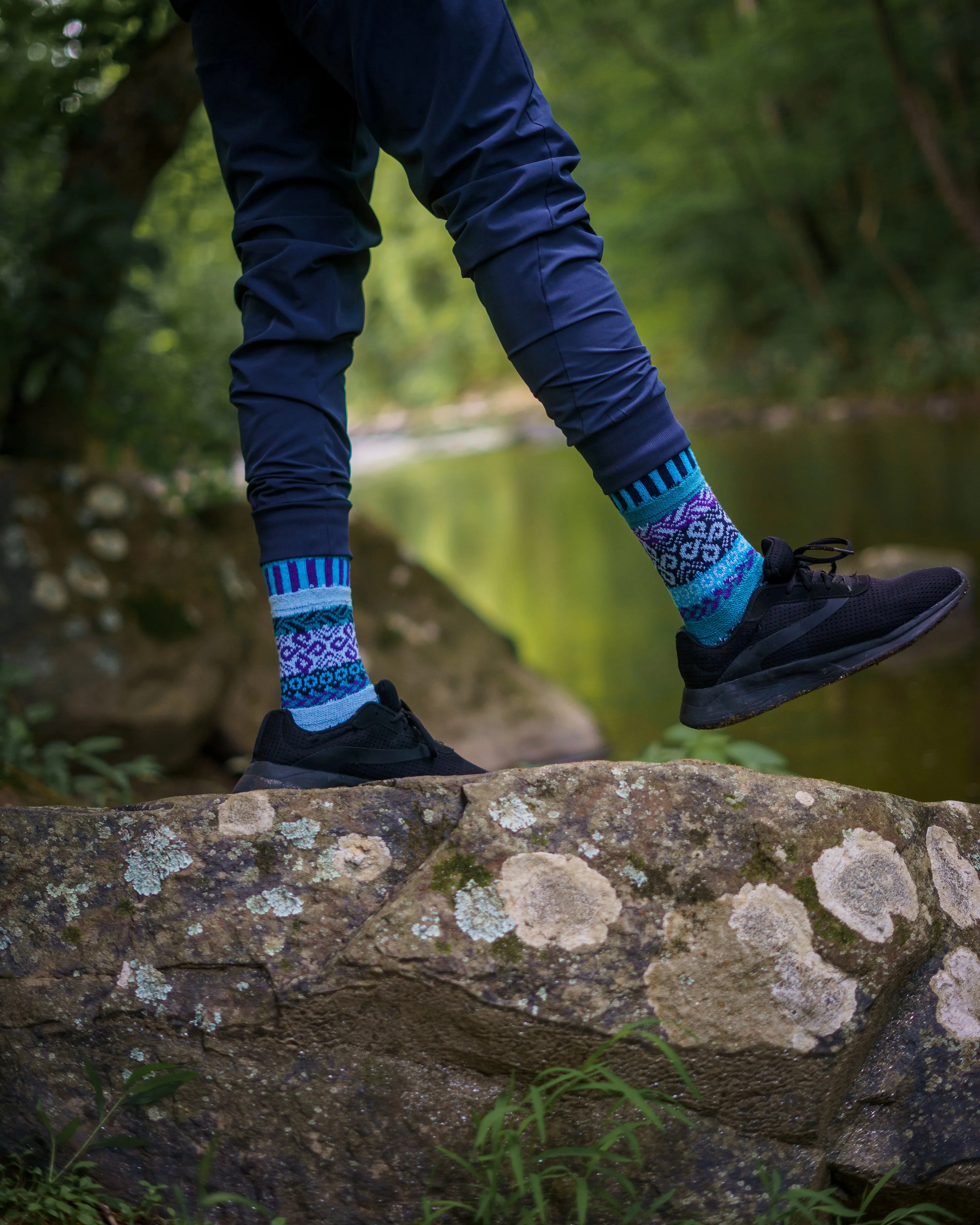 Water Recycled Cotton Crew Socks