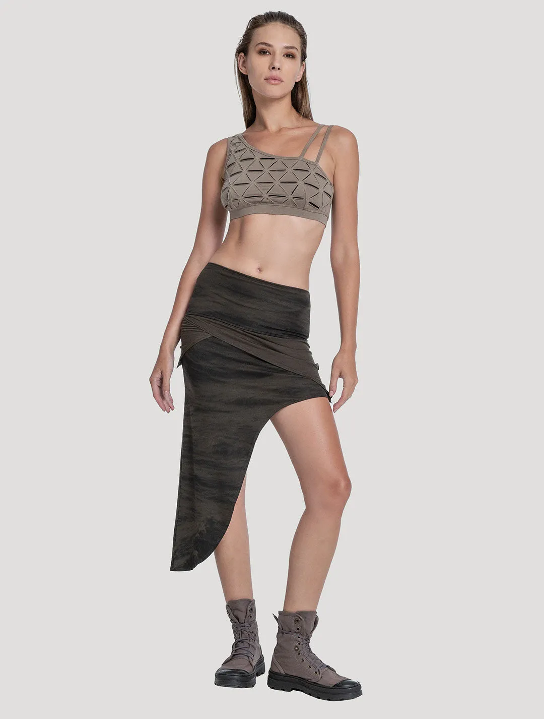 Wave Asymmetric Skirt