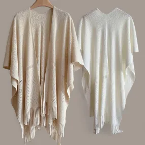 WRAP Boho Poncho Knitted Cardigan Shawl