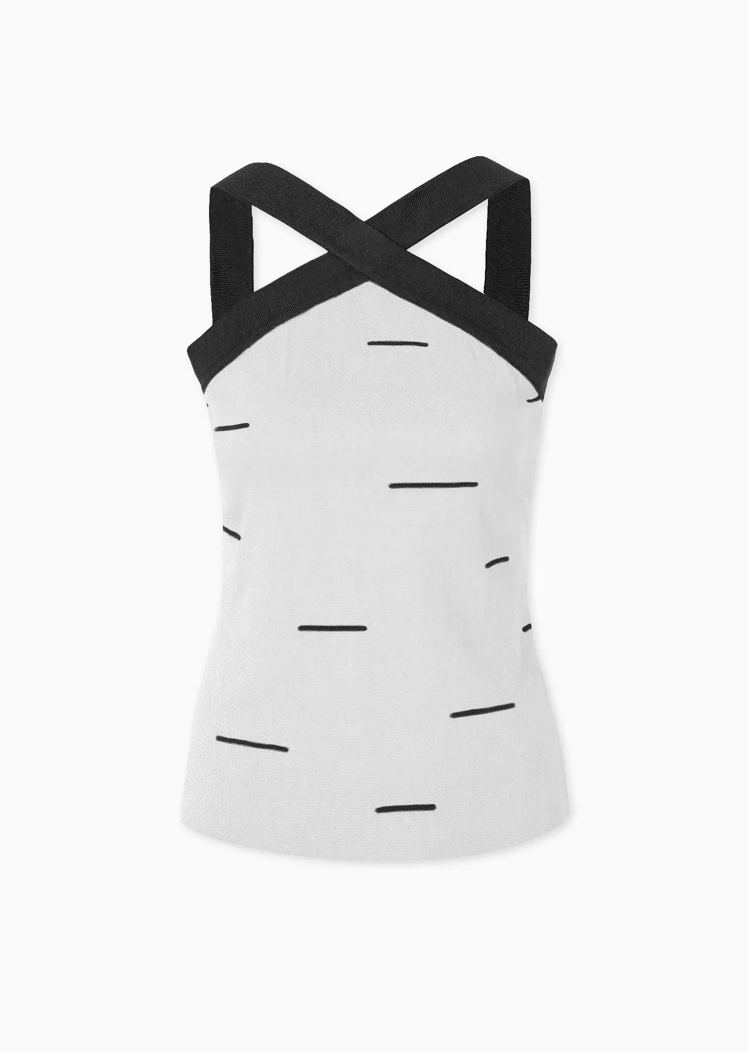 Zelda - Linear Tank Top with Halter Neckline