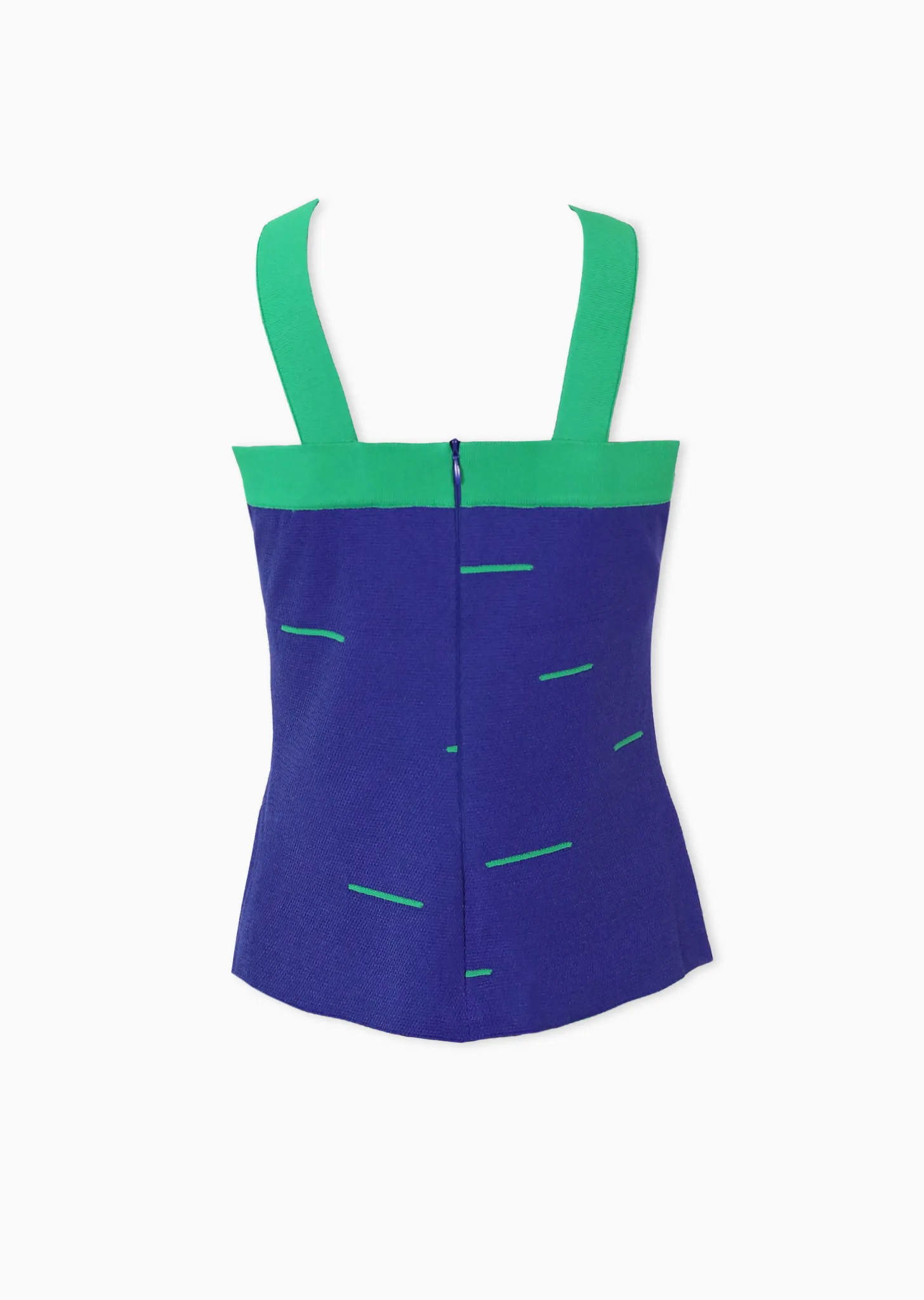 Zelda - Linear Tank Top with Halter Neckline