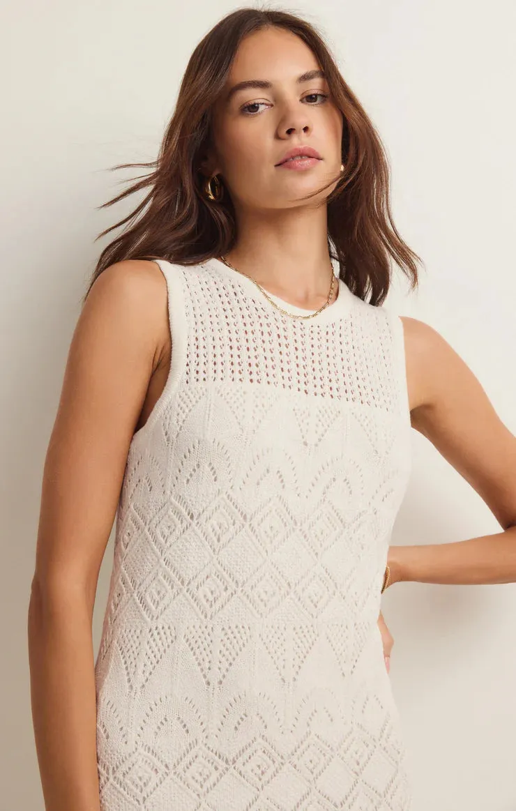 ZSU Mallorca Crochet Mid Dress